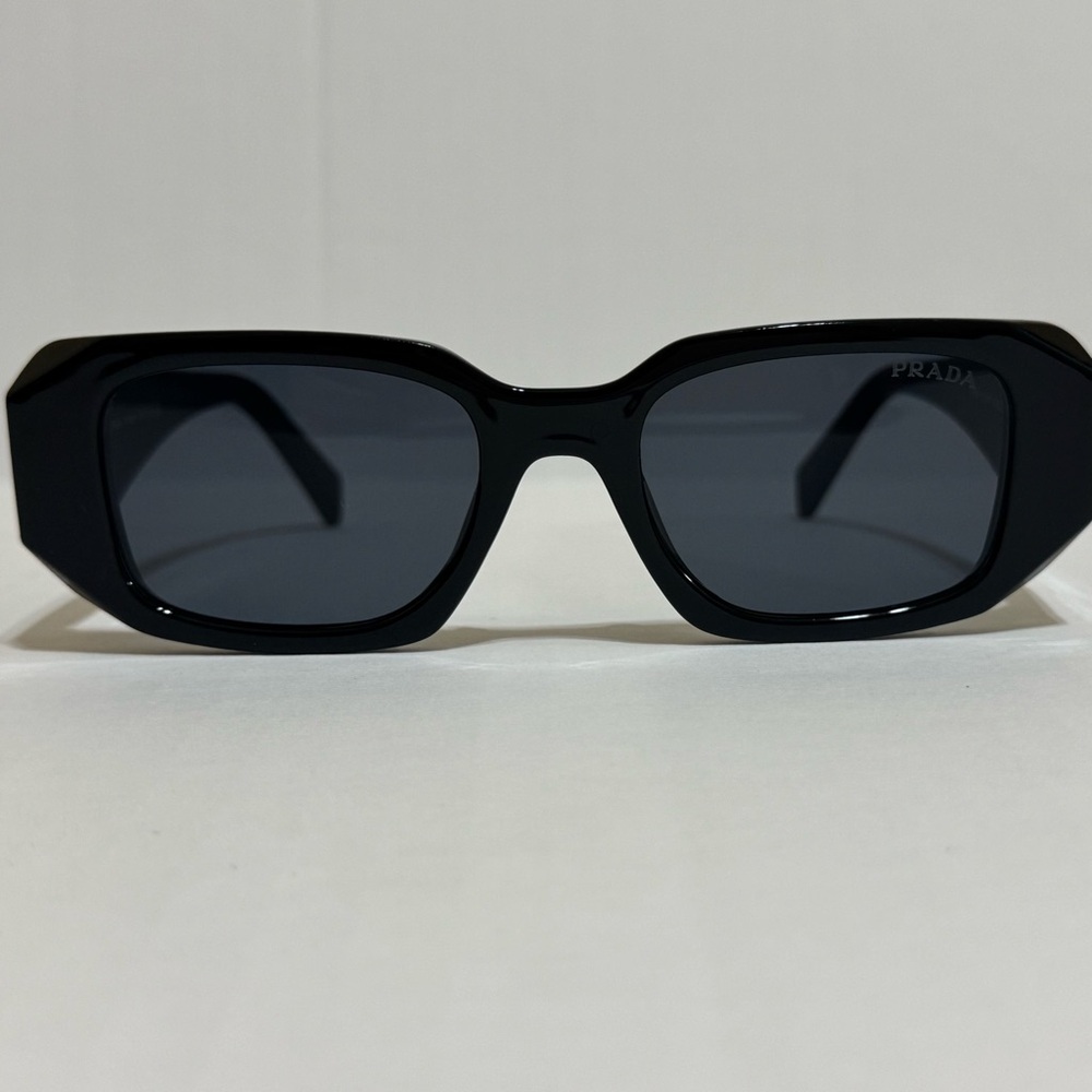 Prada Black Rectangular Sunglasses - image 2